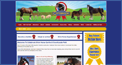 Desktop Screenshot of cotebrookshirehorses.co.uk